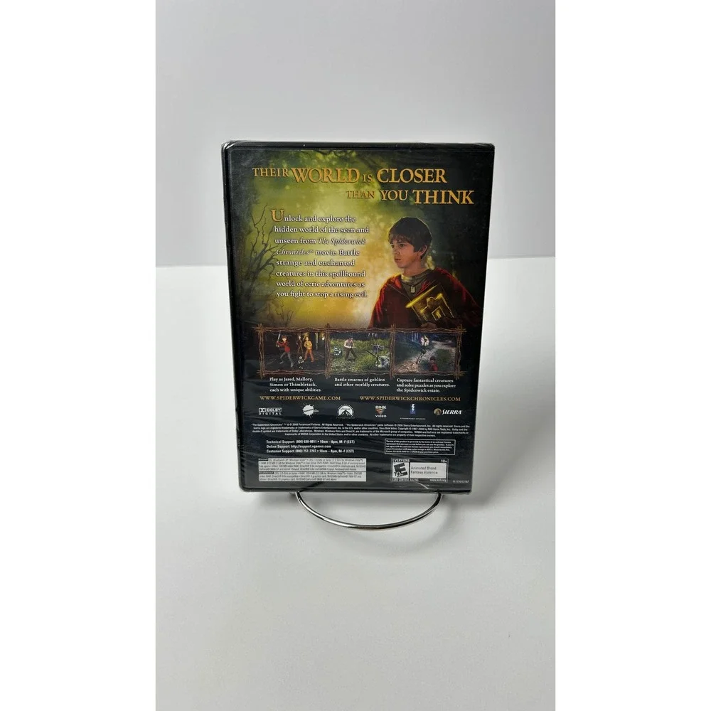 Sierra The Spiderwick Chronicles PC Game DVD-ROM New Sealed Nickelodeon Fantasy